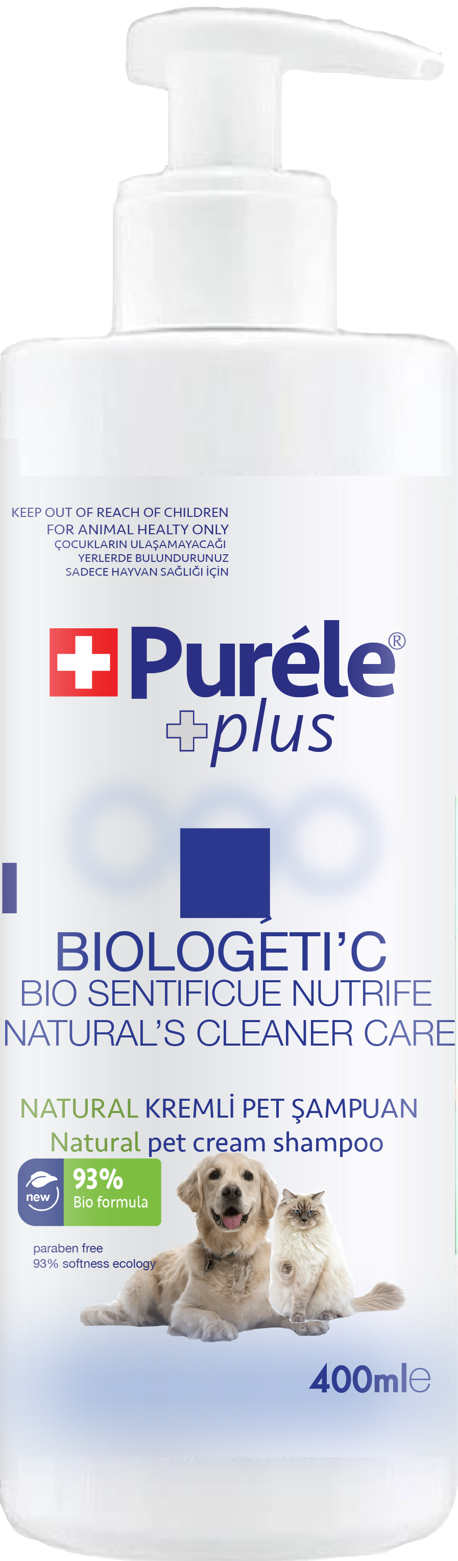 PURELE-BIOLOGETI'C Ceam Pet Şampuan 